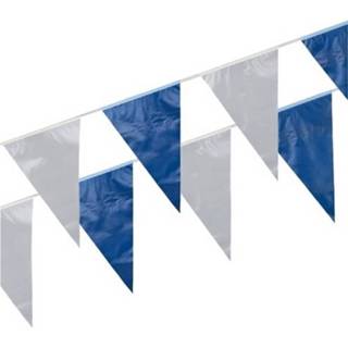 👉 Vlaggenlijn kobalt blauw wit kunststof multikleur 3x Vlaggenlijnen En 8718758801863