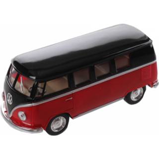 👉 Rood zwart staal Goki Volkswagen Classic Bus / (1962) 13 Cm 8718807515918