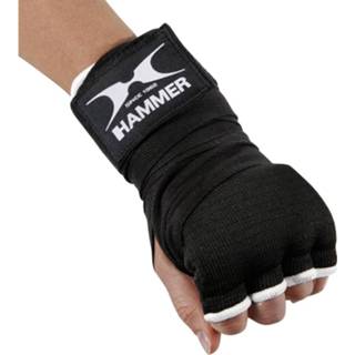 👉 Binnenhandschoentje zwart nylon Hammer Boxing Binnenhandschoen Elastic Fit - Maat S-m 4005251892240