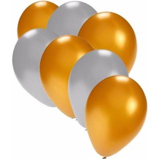 👉 Zilveren ballon gouden multikleur En Ballonnen 100 Stuks 8718758563686