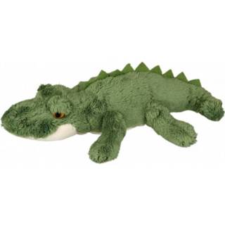 👉 Krokodil knuffel groene pluche groen 15 Cm 8718758704409