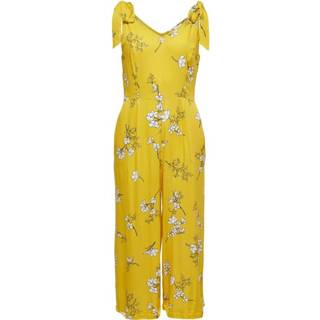 👉 Jumpsuit W40 W42 W36 W38 vrouwen geel Mouwloze