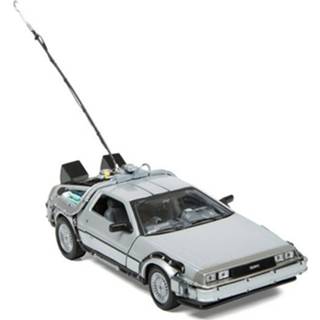 👉 Modelauto grijs metaal Delorean Dmc Back To The Future 1:24 - Speelgoed Auto Schaalmodel 8720147869958