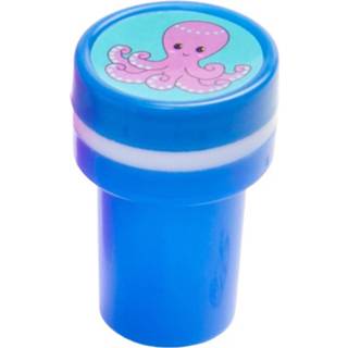 👉 Stempel blauw kunststof meisjes Lg-imports Inktvis 4 X 2,5 Cm 8719817701278