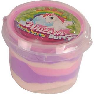 👉 Paars roze meisjes Unicorn Stuiterklei 110 Gram Paars/roze 8713219367124