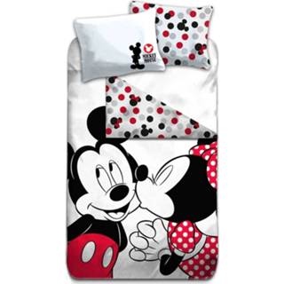 👉 Dekbedovertrek wit Aymax Minnie En Mickey 140 X 200 Cm 5425039187242