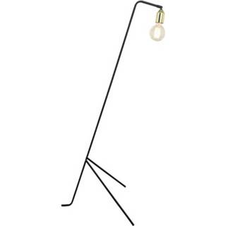 Vloerlamp zwart metaal messing staal goudkleurig Rox Living 138 Cm Zwart/messing 6013900080021