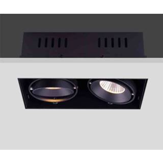 👉 Inbouwspot zwart metaal Lamponline Trofa 2 Lichts Gu10 Trimless 8719831736102