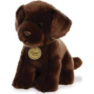 👉 Knuffel bruin pluche Aurora Labrador Junior 28 Cm 5034566263796