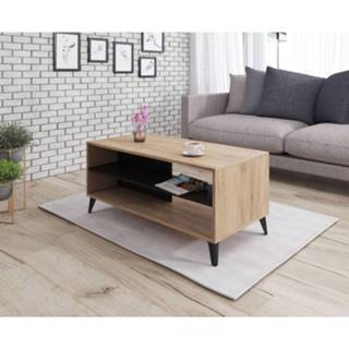 👉 Salontafel zwart eiken bruin Meubella - Ursula Licht 101 Cm 8720168918475