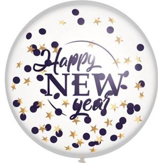 👉 XL multikleur Oud En Nieuw - Confetti Ballon 8711319486363