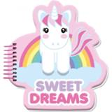 👉 Notitieboek roze papier meisjes Sweet Dreams Eenhoorn 9 X 12 Cm 8435507831222