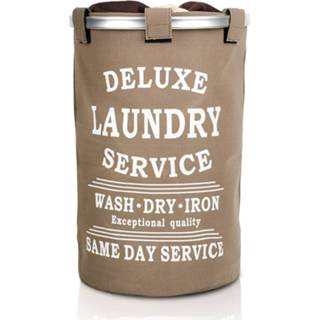 👉 Wasmand stof multikleur 50l - Rond Tekst Deluxe Laundry Service -> Same Day Service- 90165163733