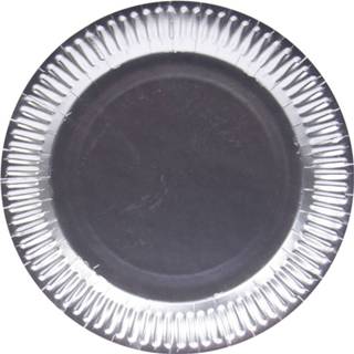 👉 Bord karton zilver zilverkleurig Folat Borden Metallic 23 Cm 8 Stuks 8714572658843
