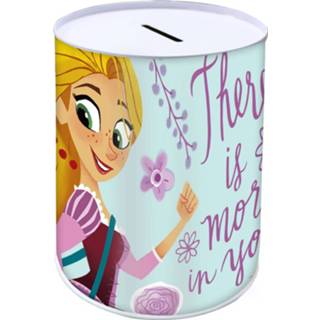 👉 Spaarpot staal multikleur meisjes Disney Rapunzel 10 X 15 Cm 5205698470424