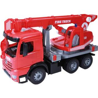 👉 Rood zwart kunststof Lena Brandweerkraan Mercedes-benz Arocs 70 Cm Rood/zwart 4006942831302