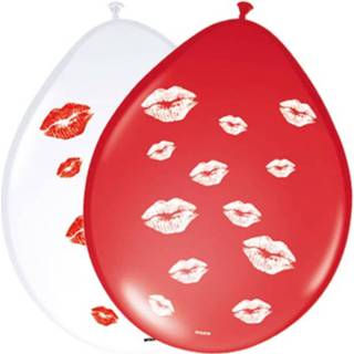 👉 Ballon multikleur Ballonnen Lippen 8 Stuks 8714572641395