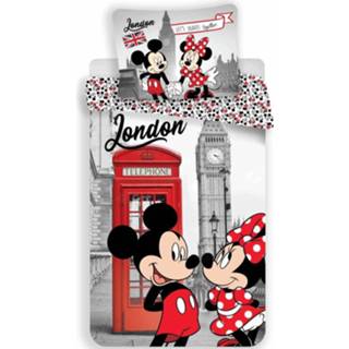 👉 Dekbedovertrek multikleur Dekbedovertrek- Disney Minnie Mouse Londen- Eenpersoons - 140x200 Cm Multi 8592753016909