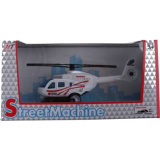 Helikopter wit rubber Lg-imports Die Cast 8719817347902