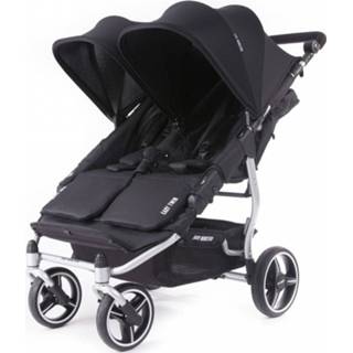 👉 Zwart zilver baby's Baby Darling Duokinderwagen Easy Twin Zilver/zwart 704715864505