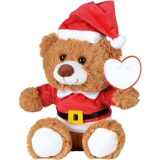 👉 Knuffel bruin polyester Kerst Pluche Beer Zittend 18 X 19 Cm - Speelgoed Knuffeldieren Kerstcadeau Knuffelberen 8720276685511