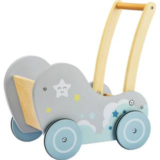 👉 Babywalker houten grijs baby's Mamabrum Baby Walker - Loopkarretje Duwkar Duw Wagen Kar 5900168932678