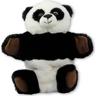 👉 Handpop pluche polyester multikleur kinderen Panda Beer Knuffel 22 Cm Speelgoed - Pandas Bosdieren Knuffels Poppentheater 8720276743549