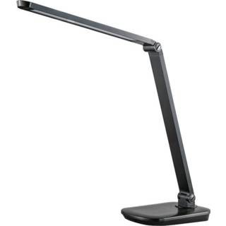 👉 Bureaulamp aluminium zwart Hyundai - Led , Dimbaar, Kantelbaar En Met Ingebouwde Draadloze Oplader 8719743420908