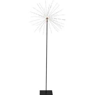 👉 Sfeerlamp zwart metaal warmwit a+ c transformator LED Firework in 3D hoogte 130 cm