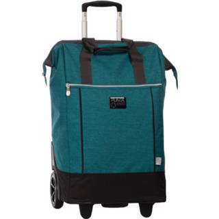 👉 Trolley blauw groen polyester Punta Shopping 38 X 62 28 Cm Blauw/groen 4002282184290