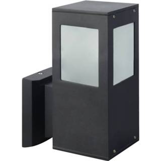 👉 Buitenlamp zwart aluminium Led Tuinverlichting - Kavy 2 Wand Mat E27 Vierkant 6013952010021