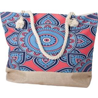 👉 Strandtas blauw polyester vrouwen Gerimport Marrakesh Dames 17,5 Liter 8430540891653