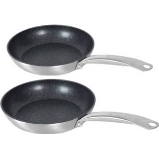 👉 Koekenpan Set van 2 stuks Rila koekenpannen met anti aanbaklaag 21 cm en 28
