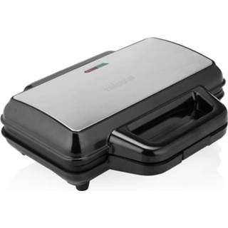 👉 Zwart zilverkleurig Tristar Frietwafelijzer Wf-1171 1000 W En 8713016098832