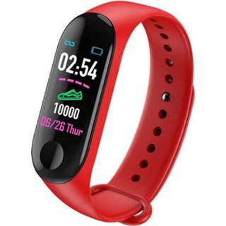 👉 Rood zwart Smarty Sw001b Digitale Horologe - Activitytracker Rood/zwart 8021087254737