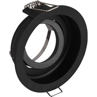 Gu10 Spot Armatuur - Trion Kenan Inbouw Rond 1-lichts Mat aluminium Verdiept Kantelbaar zwart Γ90 Armatuur zwart aluminium Spot Gu10 - Trion Kenan Inbouw Rond 1-lichts Mat Verdiept Kantelbaar Γ90 6013919715754