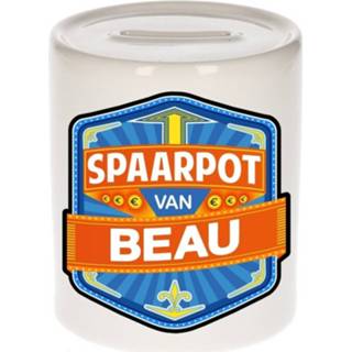 👉 Spaarpot keramiek multikleur kinderen Kinder Voor Beau - Naam Spaarpotten 8719538313507