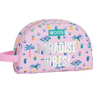 👉 Beautycase roze polyester Moos Paradise - Beauty Case 26 X 16 9 Cm 8412688368372