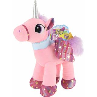 👉 Eenhoorn knuffel roze pluche Toi-toys Met Beweegbare Vleugels 18 Cm 8719904354189