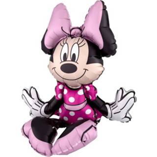 👉 Folie zwart roze meisjes Amscan Ballon Minnie Mouse 45 Cm Zwart/roze 26635381888