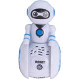 👉 Wit kunststof Free And Easy Robot Met Licht En Geluid 11 Cm 8719987280139