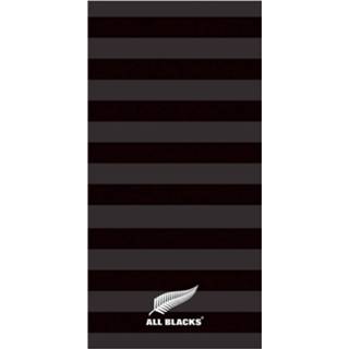 👉 Strandlaken zwart katoen All Blacks Rayures - 75 X 150 Cm 3272760467677