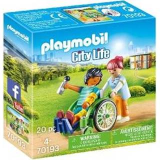 👉 Rolstoel stuks Playmobil City Life - Patient in 70193 4008789701930