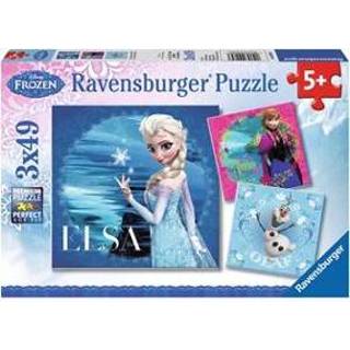 👉 Puzzel stuks kinderen Ravensburger Disney Frozen Elsa, Anna & Olaf - Drie puzzels 49 stukjes kinderpuzzel 4005556092697