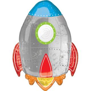 👉 Folieballon x multikleur Amscan Ruimteschip Supershape Xl 73 53 Cm 26635384803