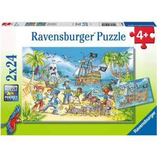 👉 Puzzel kinderpuzzels Avontureneiland (2 x 24 stukjes) 4005556050895