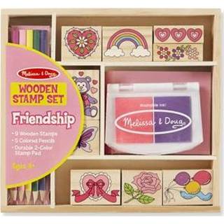 👉 Stempelset kunststof stuks stempels roze Melissa & Doug Vriendschap 772116329