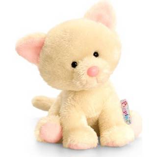👉 Knuffel witte pluche multikleur kinderen Katten Van 14 Cm - Dieren Knuffelbeesten Voor Of Decoratie 8720147874631