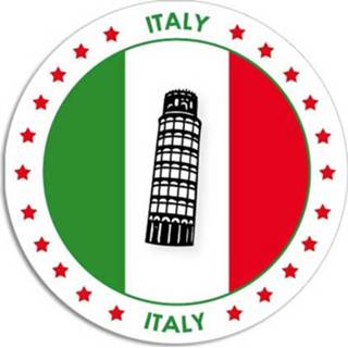 Bierviltje papier multikleur 50x Bierviltjes Italie Thema Print - Onderzetters Italiaanse Vlag Landen Decoratie Feestartikelen 8720147827163