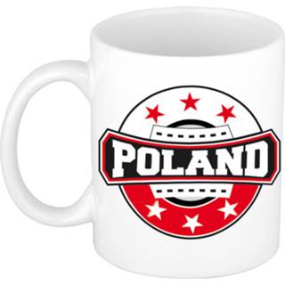 👉 Embleem keramiek multikleur Poland / Polen Theebeker Koffiemok Van - 300 Ml Landen Thema Supporter Bekers Mokken 8720276100861